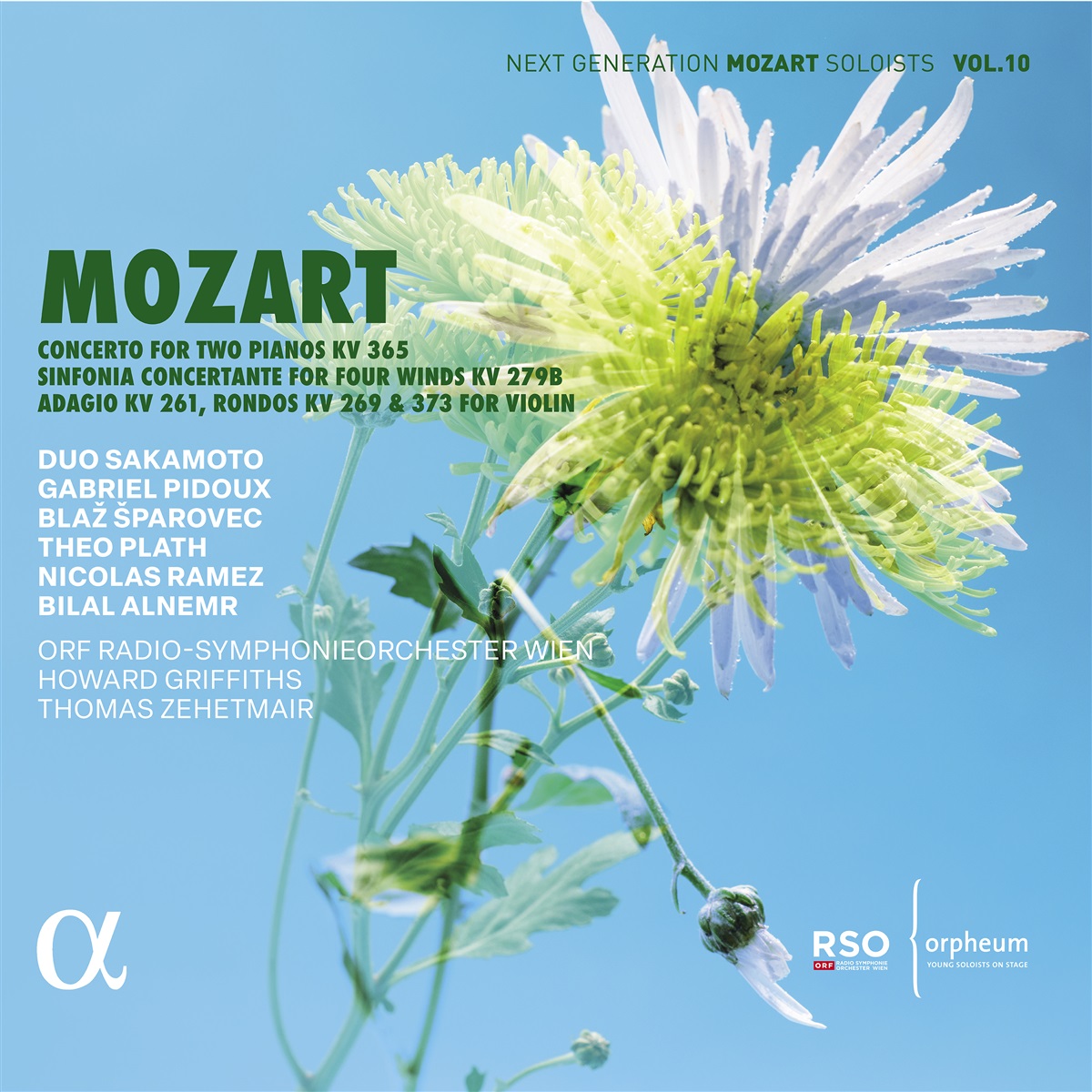 MOZART: CONCERTO FOR TWO PIANOS KV 365, SINFONIA CONCERTANTE FOR
