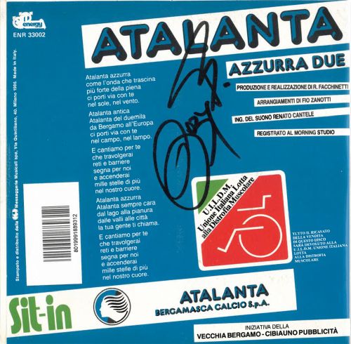 ATALANTA AZZURRA – AUTOGRAFATO