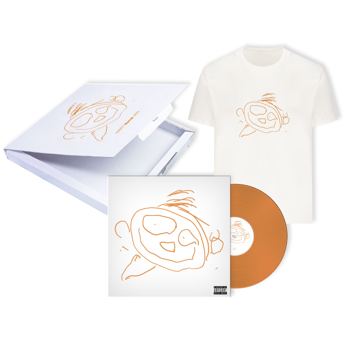 OVERT LP+TSHIRT L + STICKER